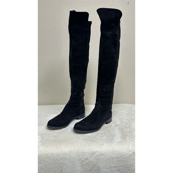 Stuart Weitzman Black Suede Over-the-Knee Boots - Women’s - US 5 - EU 35 - Picture 5 of 8